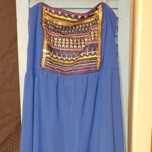 Maurices 3x Aztec Strapless Dress